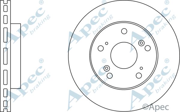 APEC BRAKING Jarrulevy DSK2574